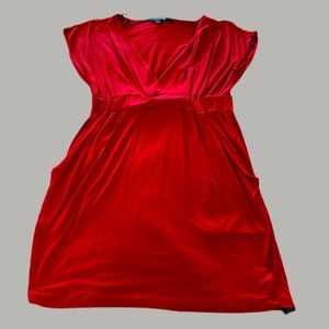 Forever 21 Red short sleeve dress with pockets